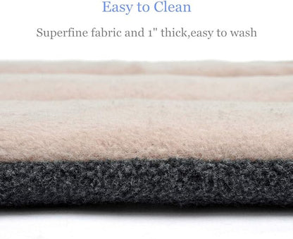 Dog Bed Crate Pad 30" L x 19" W Kennel Pad Machine Washable Entire Dog Crate Beds Double Sided Pet Bed
