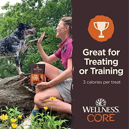 Wellness CORE Tiny Trainers Dog Treats,Natural,Training Treat,Grain Free,Turkey & Pomegranate (6 Ounce Bag),(Pack of 2)