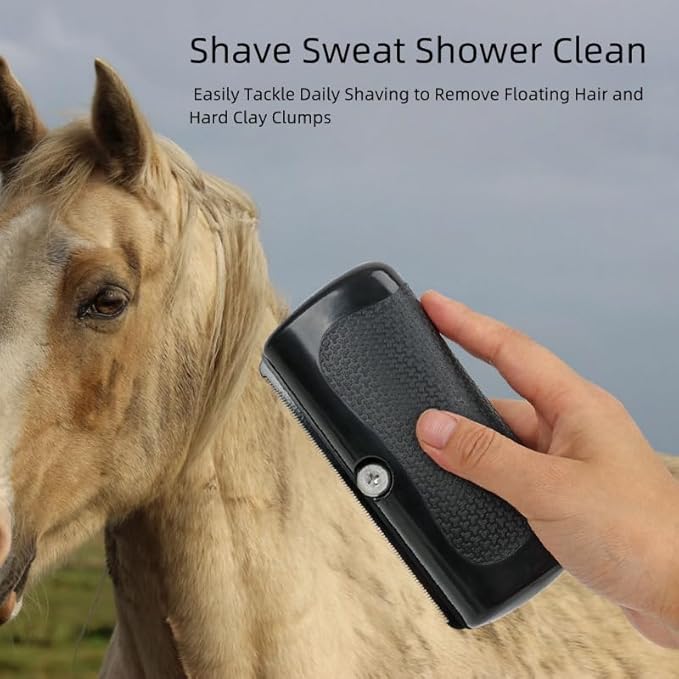 Deshedding Dog Brush, Pet Grooming for Dogs, Cats & Horses, Groom Brush Pro for Shedding & Knots - Ergonomic Dog Groomer for Matted Hair, Loose Hair (2PCS)
