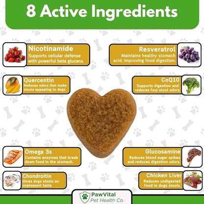 NAD+ Precursor Chews for Senior Dogs – Cellular Energy, Longevity & Cognitive Support – Nicotinamide Riboside, Resveratrol, Quercetin, Glucosamine, Omega-3 – Made with Real Chicken – 90 Count