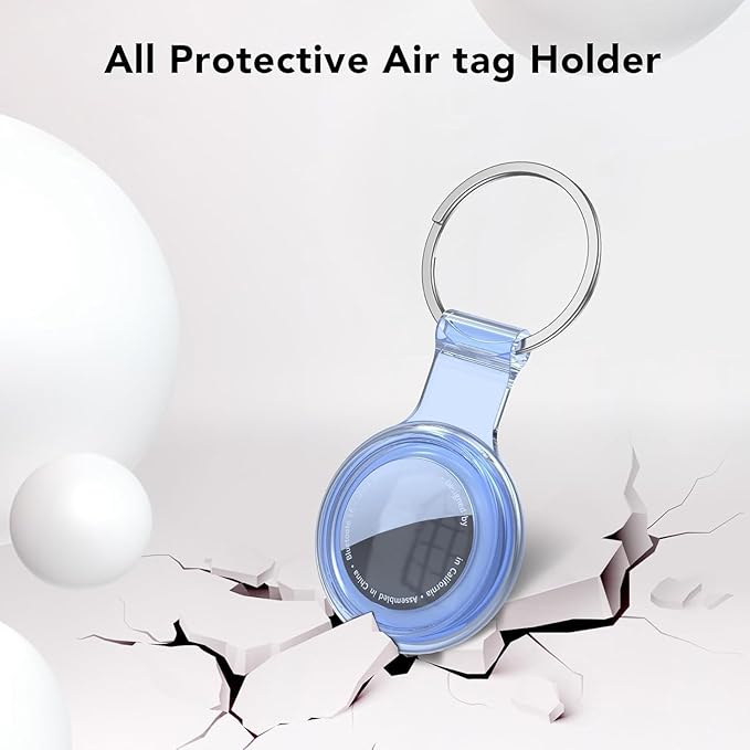 Compatible with AirTag Holder Case Keychain 4 Pack,for AirTag 2nd & 1st Generation Key Chain Ring Case Cover for Air Tag Holder GPS Tracker Air Tag 2nd gen Finders Air Tagholder for Kids,Bags,Luggages