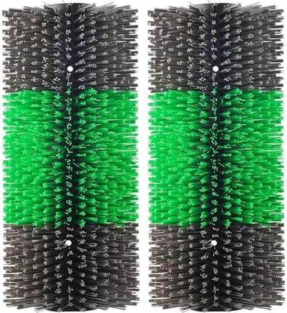 Livestock Scratch Brushes, 2PCS, Horse Scratcher Full Massage Brush Kit, Relieves Back Itching for Livestock, Horses, Cattle, Sheep, Pigs, Green