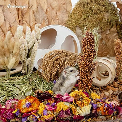Niteangel Natural & Soft Hamster Bedding Mate: Air-Dried Flowers & No-Add