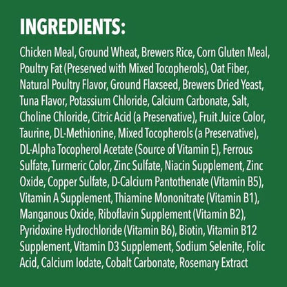 Greenies Cat Treats, Veterinarian-Recommended Adult Natural Dental Cat Treats, Tempting Tuna Flavor, 4.6 oz. Tub