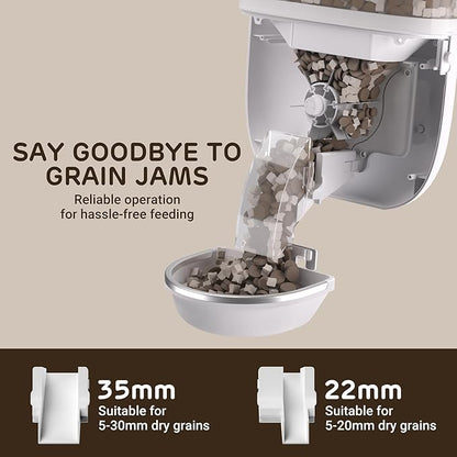 iPettie Smart WiFi Hanging Cage Feeder for Rabbits, Cats, Dogs & Hamsters - Perfect for Pet Stores, Remote & Portion Control, Timed Feeding, 62oz Capacity, Compatible with 5-30mm Dry Food