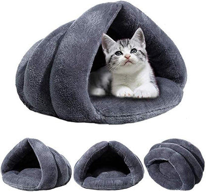 Pet Tent Cave Bed for Small Medium Puppies Kitty Dogs Cats Pets Sleeping Bag Thick Fleece Warm Soft Dog Cuddler Burrow House Hole Igloo Nest Cozy Bed for Cat Puppy