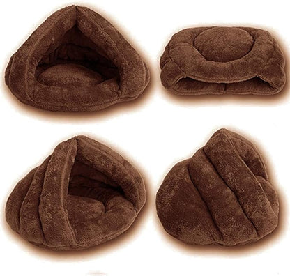 Pet Tent Cave Bed for Small Medium Puppies Kitty Dogs Cats Pets Sleeping Bag Thick Fleece Warm Soft Dog Bed Cuddler Burrow House Hole Igloo Nest Cozy Bed for Cat Puppy