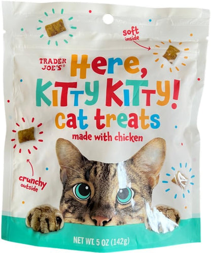 Trader Joe's Here Kitty Kitty Cat Treats Made with Chicken, 5 oz