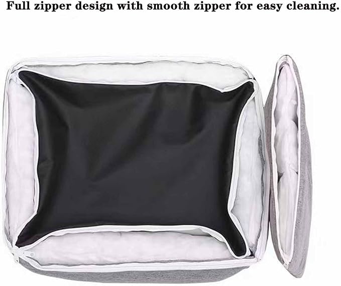 Dog Bed, Removable and Washable Dog Kennel Dog Sofa Litter pet Kennel Four Seasons Dog Kennel cat Kennel cat Litter. (Coat in Grey, Size L (Recommended Within 25kg))