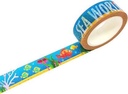 allydrew Washi Masking Tape, 15mm x 10M, Aquarium Fish