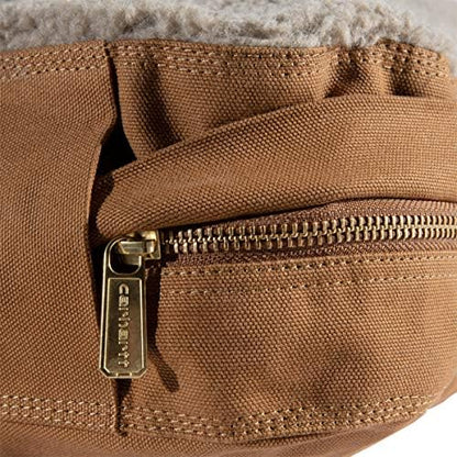 Carhartt Firm Duck Sherpa-Topped Dog Bed Carhartt Brown M