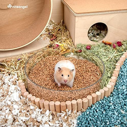 Niteangel Natural Cork Hamster Bedding: 4L Oak granula 2-3mm & Low Dust