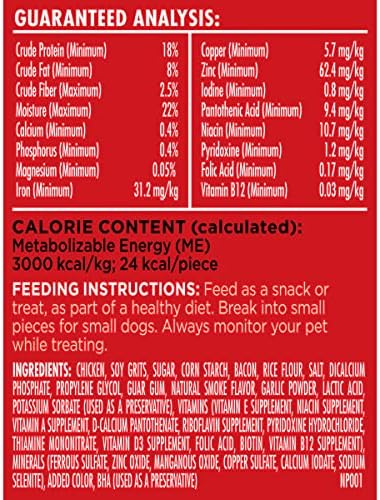 Milk-Bone Soft & Chewy Dog Treats Bundle: Beef & Filet Mignon Recipe 25 Ounce + Real Bacon 25 Ounce