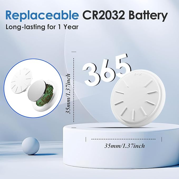 GPS Tracker for Vehicles No Subscription, 2PCS Real Time GPS Tracker for Car Work with Find My (iOS Only), Mini Hidden Car Tracker Device with Waterproof Case, No Monthly Fee (White)