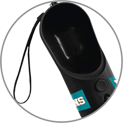 Pets First Dog Water Bottle. NFL Miami Dolphins PET Water Bottle. Best Cat Water Bottle. Water Fountain Dispenser for Dogs & Cats., Black, 13.5oz (DOL-3344)
