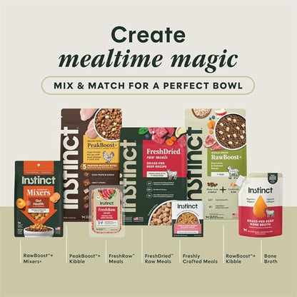Instinct RawBoost, Natural Dry Dog Food with FreshDried Raw, Whole Grain Recipe - Real Chicken & Brown Rice, 3.5 lb. Bag