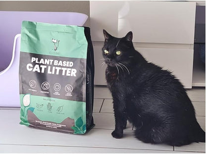 EcoLeo Plant-Based Cat Litter – Dust-Free, Clumping, Unscented, Odor Control, Low Tracking Micro Pellets, Natural Litter for Multi-Cat Homes