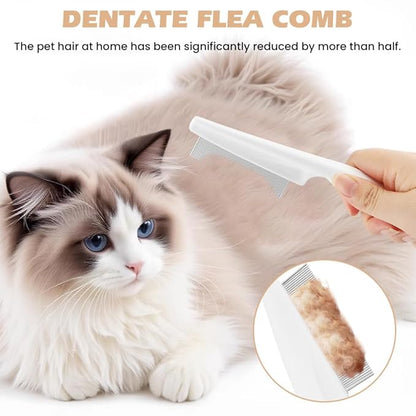 Dog & Cat Deshedding Brush - Pet Hair Removal Tool | Grooming Supplies for Short or Long Hair, Effective Combs for Shedding Control or Coat Cleaning