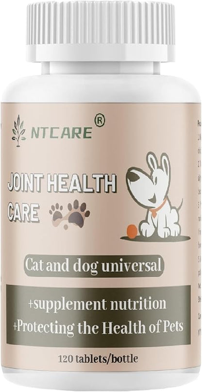 Hip and Joint Supplement for Dogs- with Glucosamine, Chondroitin, and MSM,120 Chewable Tablets, Chicken Flavor, Dog Joint Supplement，Joint Support Supplement for Dogs
