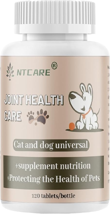 Hip and Joint Supplement for Dogs- with Glucosamine, Chondroitin, and MSM,120 Chewable Tablets, Chicken Flavor, Dog Joint Supplement，Joint Support Supplement for Dogs