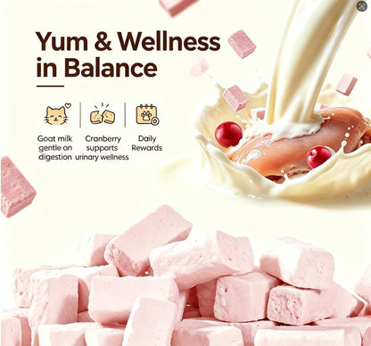 Freeze Dried Cat Treats Chicken with Goat Milk, Cranberry