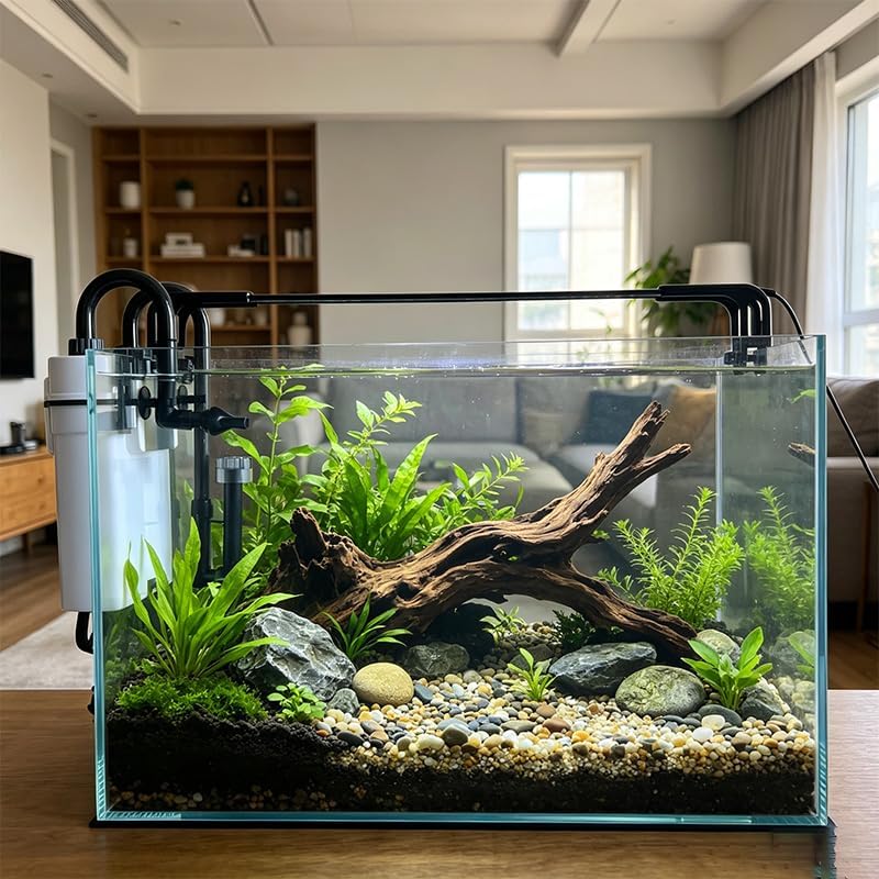 Vimvins 20 Gallon Glass Fish Tank