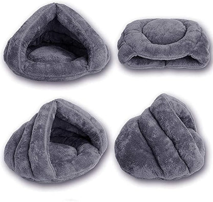 Pet Tent Cave Bed for Small Medium Puppies Kitty Dogs Cats Pets Sleeping Bag Thick Fleece Warm Soft Dog Cuddler Burrow House Hole Igloo Nest Cozy Bed for Cat Puppy