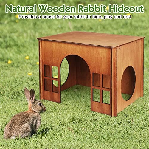 Large Rabbit Hideouts, Wooden Bunny House Rabbit Houses and Hideouts