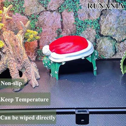 RUNANIA Bearded Dragon Tank Accessories, Reptile Mat Hammock Plants Bridge Jungle Climber Vines Terrarium Decorations for Bearded Dragon Lizard Snake