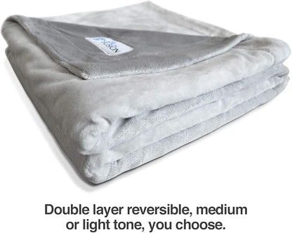 PetFusion Premium Dog & Cat Blanket | Ultra Soft Pet Blanket Available in Plush or Quilted; 2 Colors (Grey; Brown) | Perfect for Small Dogs & Large Dogs