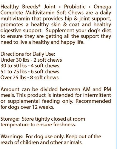 Healthy Breeds Great Pyrenees All in One Multivitamin Soft Chew 90 Count (Pack of 2)