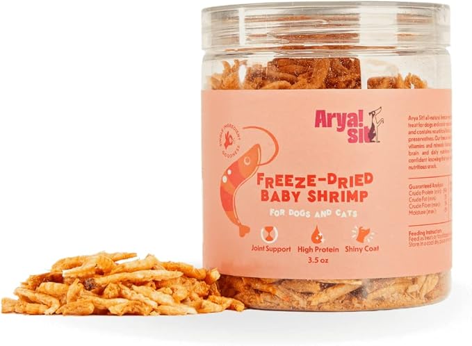 Arya Sit! - Freeze-Dried Single Ingredient Dog Treats (Baby Shrimp)