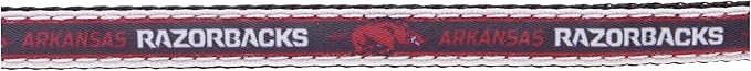 Pets First Collegiate PET Collar New Version Arkansas Razorbacks Dog Collar, Size Small. Best Sports Team Color for Dogs & Cats. A Shiny & Colorful Dog & Cat Collar Licensed by The NCAA