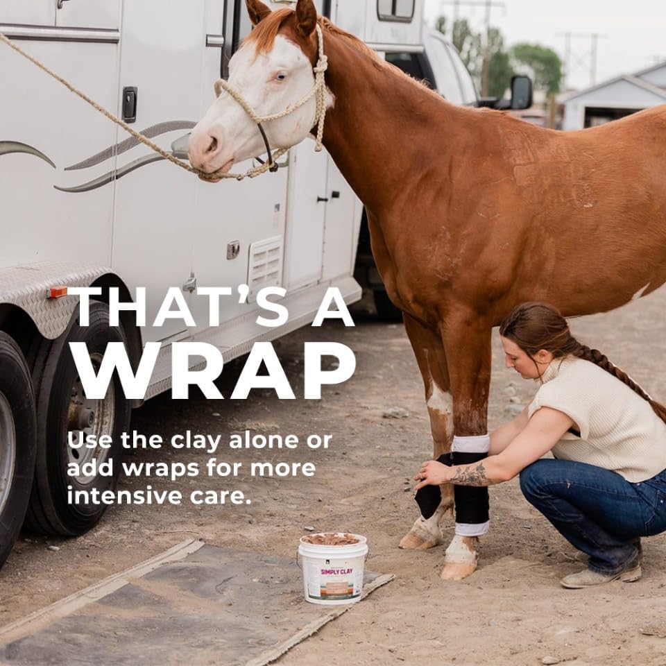 REDMOND Red Edge Equine Poultice, (Simply Clay) Natural Soothing Clay for All Horse Breeds,