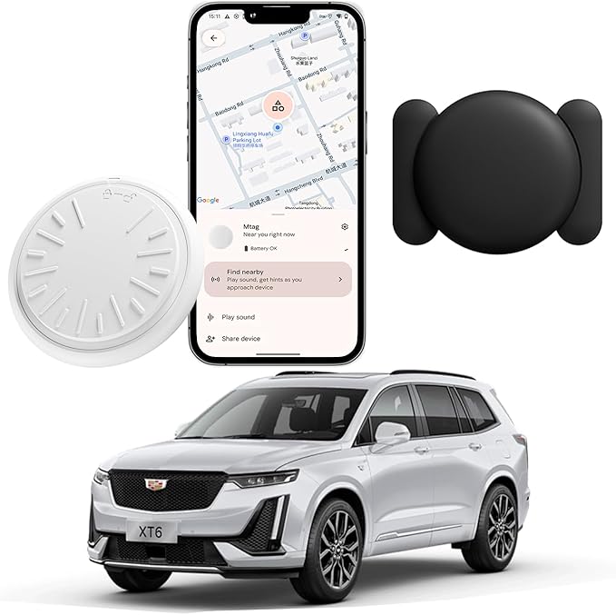 GPS Tracker for Vehicles - Car Tracker Device Hidden for Vehicles, Real-Time Mini Tracker Device for Vehicles, No Monthly Fee Subscription No SIM Card Required(Available for Android and iOS) (1 Pack)