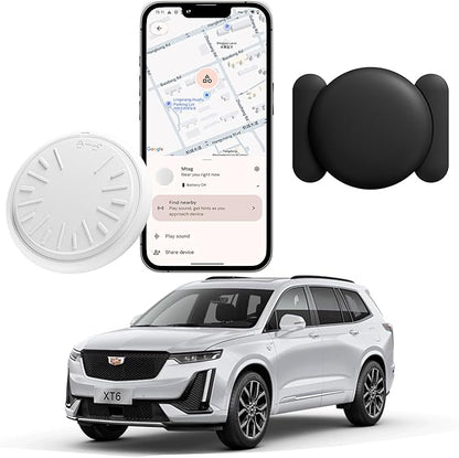 GPS Tracker for Vehicles - Car Tracker Device Hidden for Vehicles, Real-Time Mini Tracker Device for Vehicles, No Monthly Fee Subscription No SIM Card Required(Available for Android and iOS) (1 Pack)
