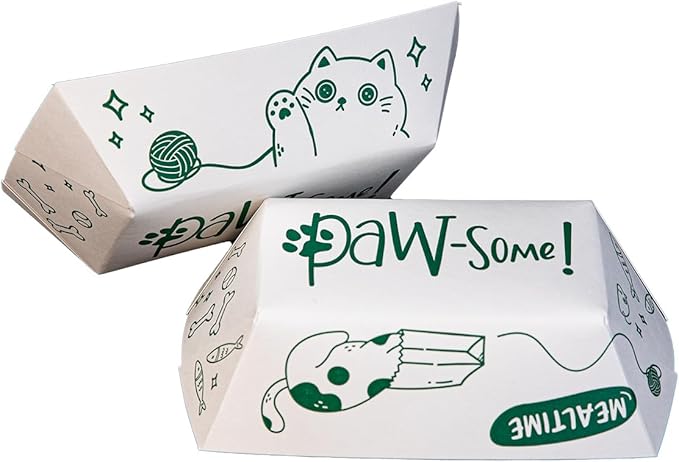SCT, Large Disposable Pet Food Bowl, 2 Cups (10 Quantity) Dog Food Tray, Travel pet Bowl, Feeding Cats and Dogs, Wet Food and Dry Food, Two Cups Capacity, 10 Count