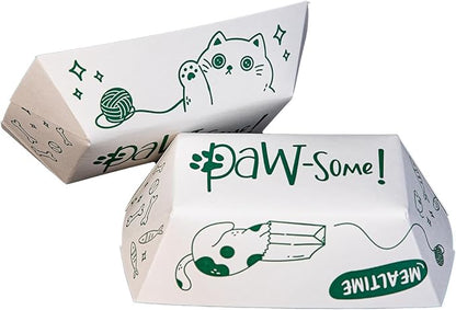 SCT, Large Disposable Pet Food Bowl, 2 Cups (100 Quantity) Dog Food Tray, Travel Pet Bowl, Feeding Cats and Dogs, Wet Food and Dry Food, Two Cups Capacity, 100 Count