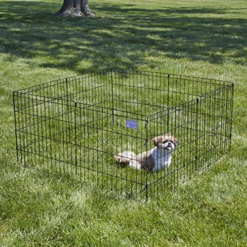 Midwest 24-Inch Exercise Pen, No Door, 16 Sq Ft Play Area