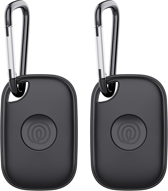 DDJ Case for Tile Life360 Pro (2024) Bluetooth Tracker with Keychain 2-Pack, Soft Silicone Cover Holder Key Ring Clip for Tile GPS Item iTag Finders Accessories, for Pet, Bags, Kids, Keys, Luggage