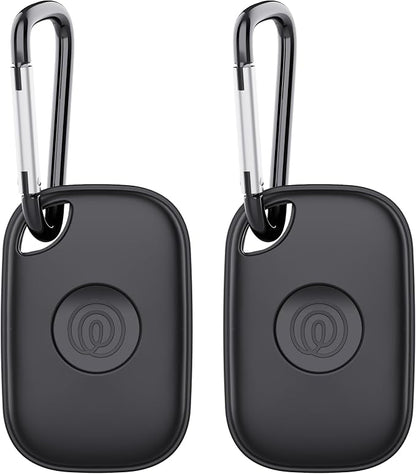 DDJ Case for Tile Life360 Pro (2024) Bluetooth Tracker with Keychain 2-Pack, Soft Silicone Cover Holder Key Ring Clip for Tile GPS Item iTag Finders Accessories, for Pet, Bags, Kids, Keys, Luggage