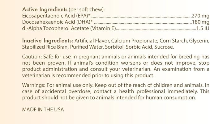 Healthy Breeds Keeshonden Omega HP Fatty Acid Skin and Coat Support Soft Chews 60 Count