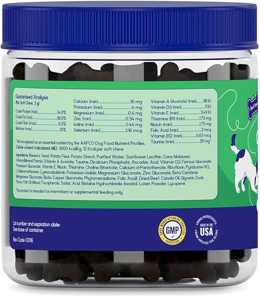PupGrade Daily Multivitamin for Dogs – All-in-One Supplement with Omega Fish Oil, Vitamins A, C, D, E & B Complex for Everyday Health – 30 Soft Chews