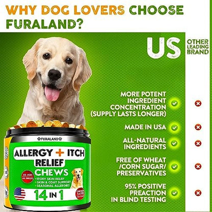Dog Allergy Relief Chews - Itch Relief & Seasonal Allergy Support