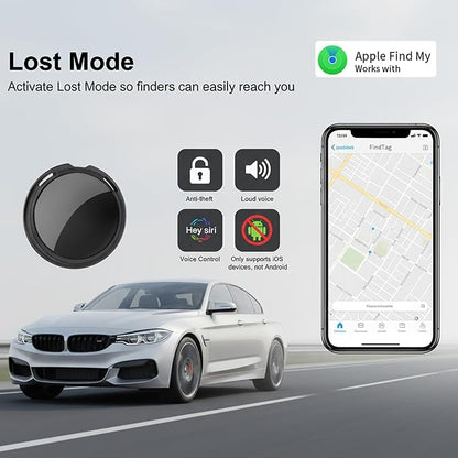 Car GPS Tracking Devices for Vehicles Work with Find My (iOS Only) Magnetic | Mini Hidden Anti Theft Real Time Car Locator No Subscription Global Network Finder Waterproof for Motorcycle Bike Trucks Pets