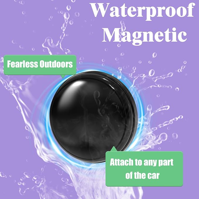 GPS Tracker for Dogs & Cats - No Monthly Fee, Waterproof Real-Time Tracking Collar for Pets, Kids,Luggage & Assets | 365-Day Battery Life |
