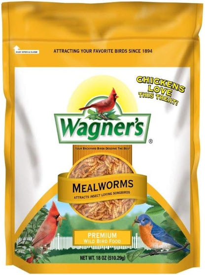 Wagner's 58005 Mealworms Wild Bird Food, 18-Ounce Bag