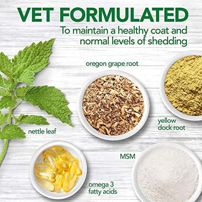 Vet's Best Healthy Coat Shed & Itch Relief Tablets, Allergy Aid, 150 Count