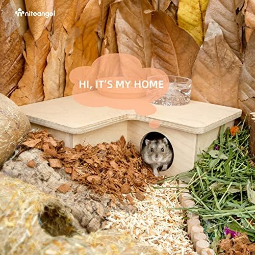 Niteangel Multi-Chamber Hamster House Maze: 1 Entrance 3 Rooms Maze Habitat