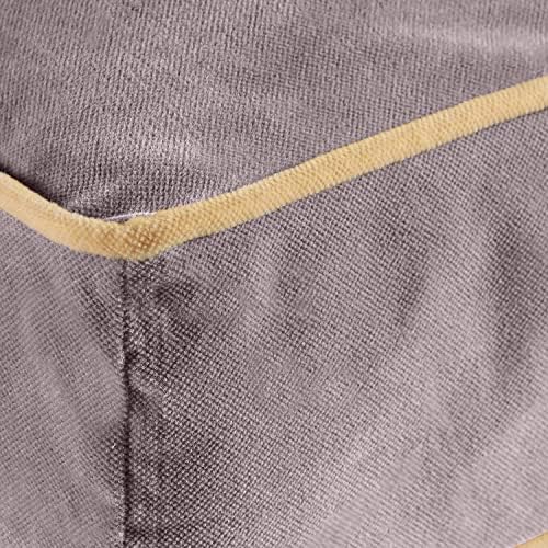 South Pine Porch Buddy Reversible Rectangle Pillow Style Microfiber Dog Bed with Removable, Machine-Washable Cover, Smoke, Large (48 in. x 36 in.)